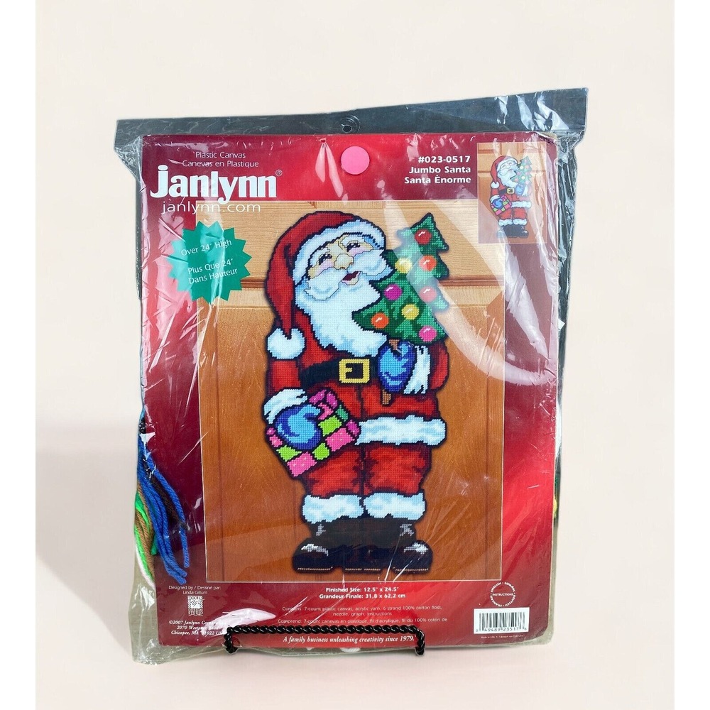 Janlynn‎ Plastic Canvas Kit Jumbo Santa Door Decoration 023-517 from 2007